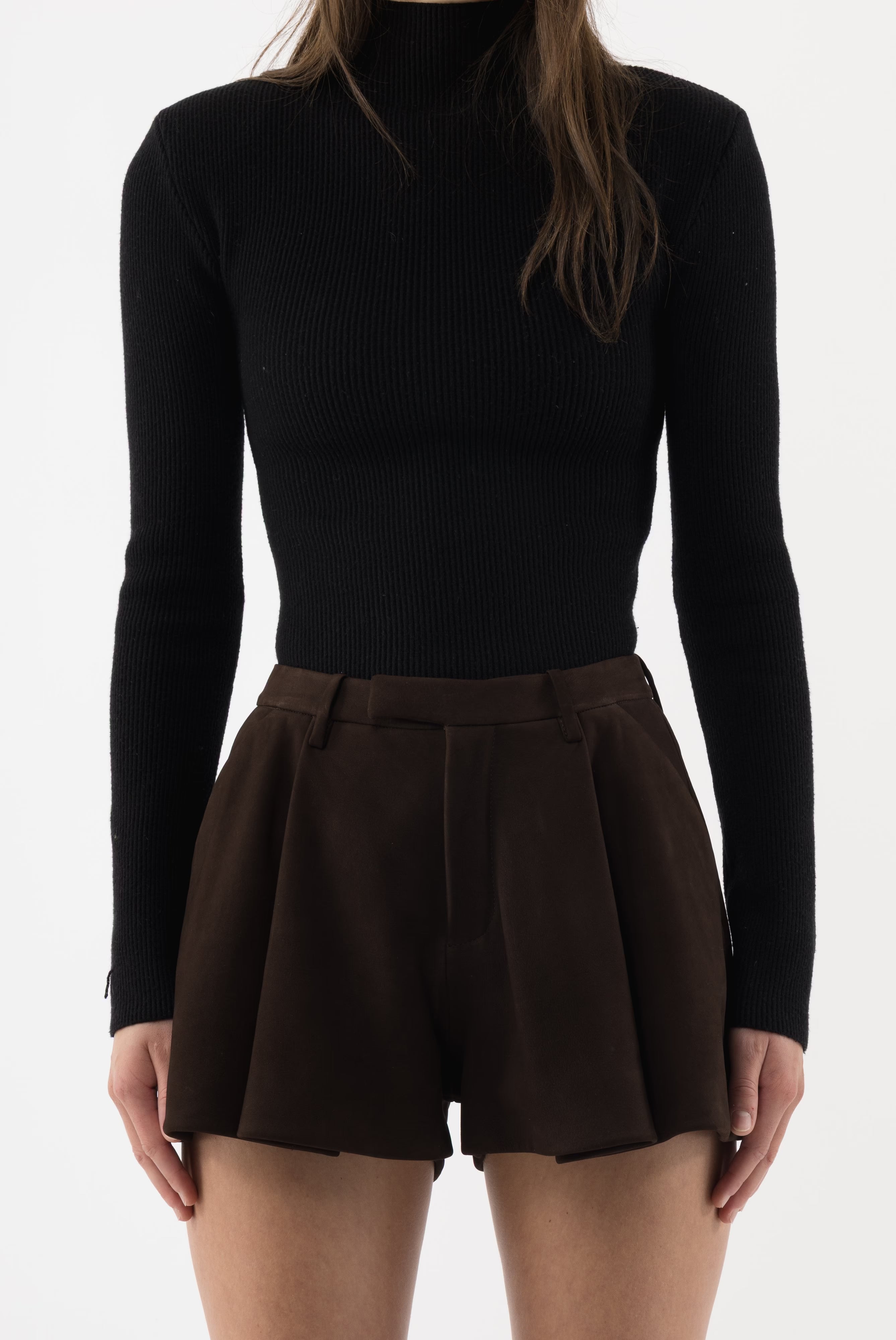 Ochre Fringe Mini Shorts