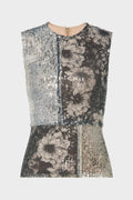 Rose Hand-Woven Suede Fringe Top